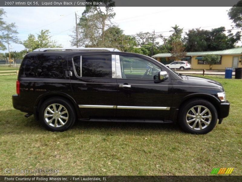 Liquid Onyx Black / Graphite Black 2007 Infiniti QX 56