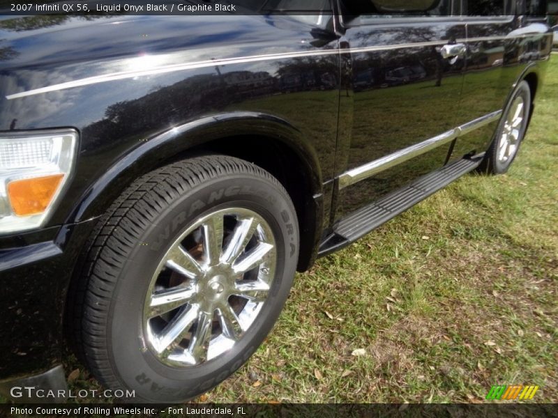 Liquid Onyx Black / Graphite Black 2007 Infiniti QX 56