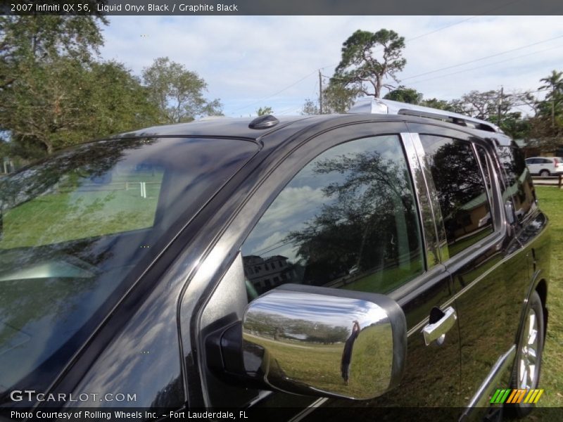 Liquid Onyx Black / Graphite Black 2007 Infiniti QX 56