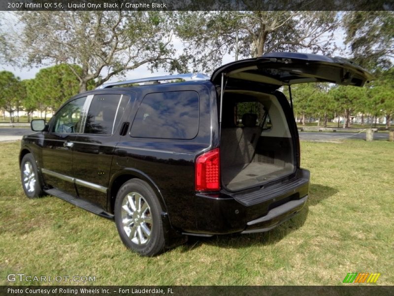 Liquid Onyx Black / Graphite Black 2007 Infiniti QX 56