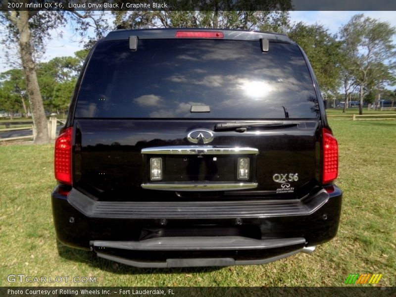Liquid Onyx Black / Graphite Black 2007 Infiniti QX 56