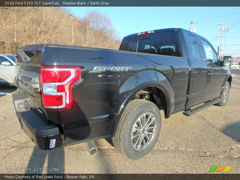 Shadow Black / Earth Gray 2018 Ford F150 XLT SuperCab