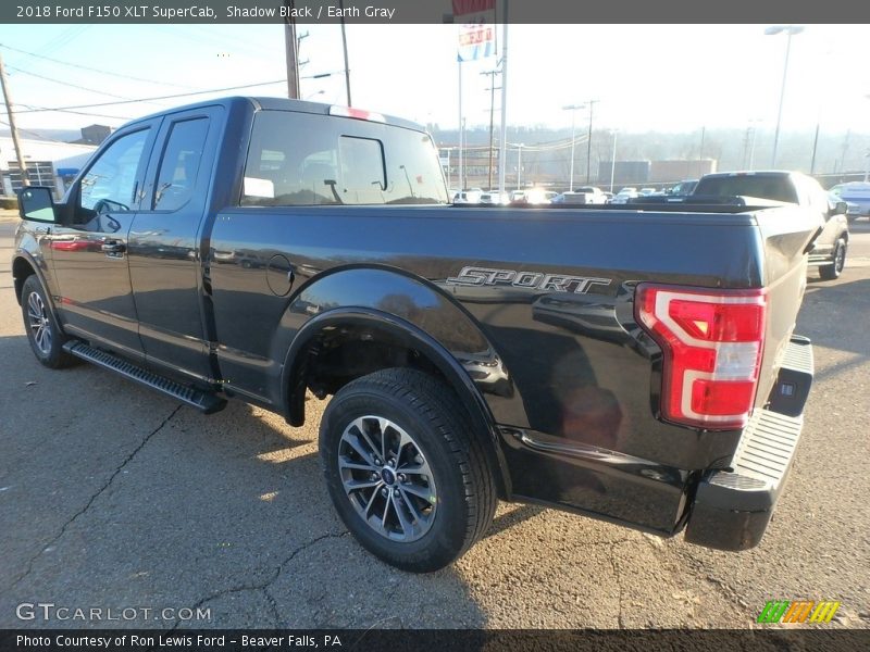 Shadow Black / Earth Gray 2018 Ford F150 XLT SuperCab