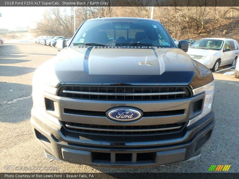 Shadow Black / Earth Gray 2018 Ford F150 XLT SuperCab
