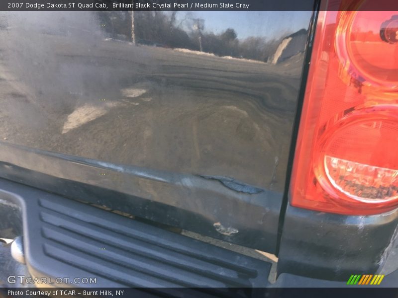 Brilliant Black Crystal Pearl / Medium Slate Gray 2007 Dodge Dakota ST Quad Cab