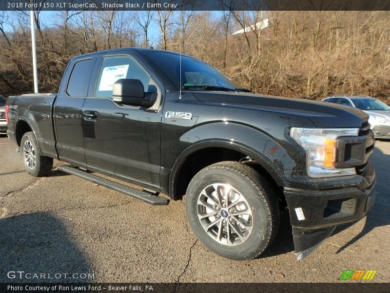 Shadow Black / Earth Gray 2018 Ford F150 XLT SuperCab