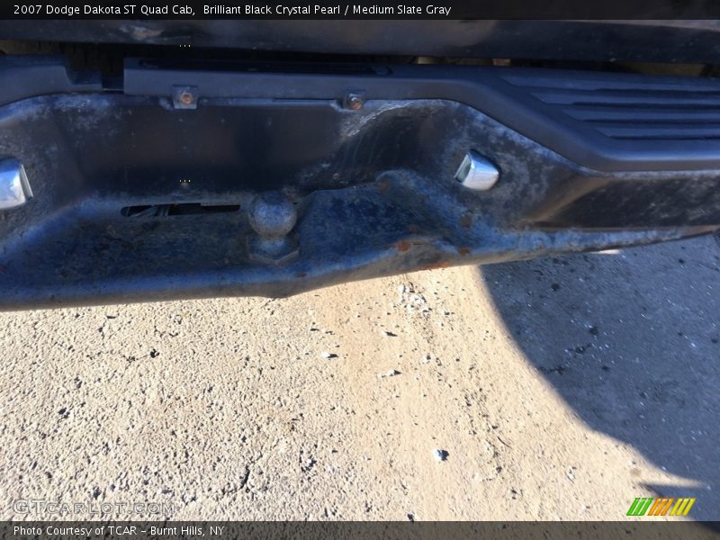Brilliant Black Crystal Pearl / Medium Slate Gray 2007 Dodge Dakota ST Quad Cab