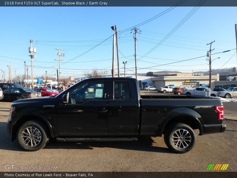 Shadow Black / Earth Gray 2018 Ford F150 XLT SuperCab