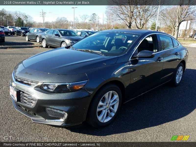Nightfall Gray Metallic / Jet Black 2018 Chevrolet Malibu LT