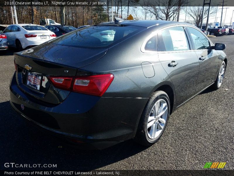Nightfall Gray Metallic / Jet Black 2018 Chevrolet Malibu LT