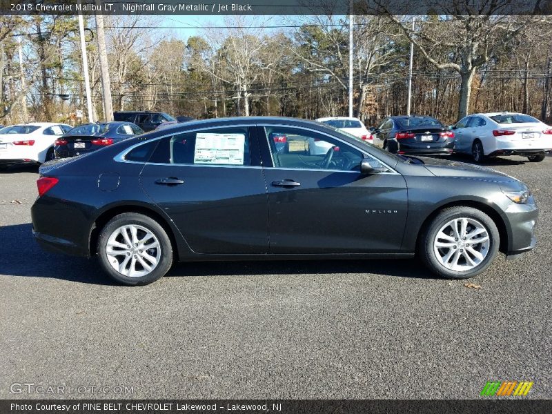 Nightfall Gray Metallic / Jet Black 2018 Chevrolet Malibu LT