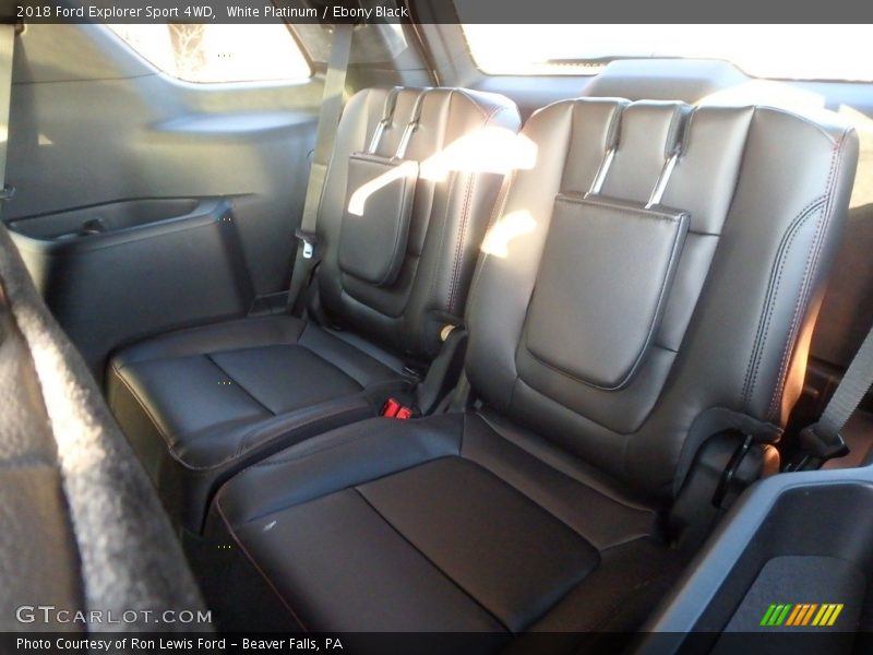 White Platinum / Ebony Black 2018 Ford Explorer Sport 4WD