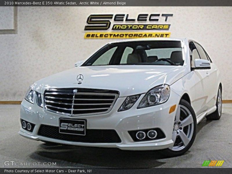 Arctic White / Almond Beige 2010 Mercedes-Benz E 350 4Matic Sedan