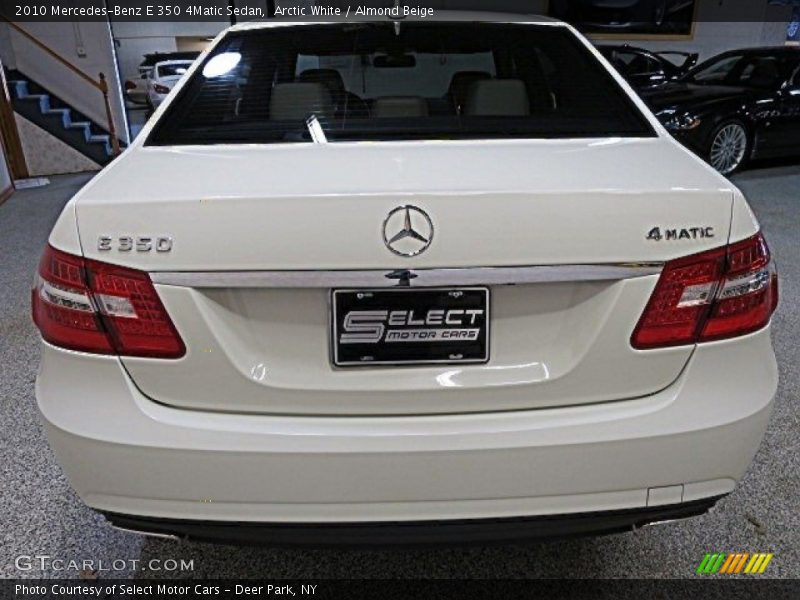 Arctic White / Almond Beige 2010 Mercedes-Benz E 350 4Matic Sedan