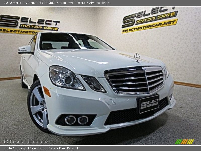 Arctic White / Almond Beige 2010 Mercedes-Benz E 350 4Matic Sedan