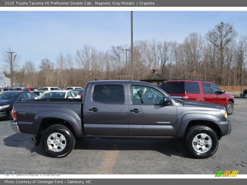 Magnetic Gray Metallic / Graphite 2015 Toyota Tacoma V6 PreRunner Double Cab