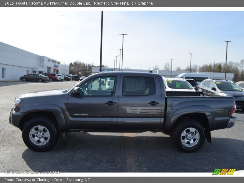 Magnetic Gray Metallic / Graphite 2015 Toyota Tacoma V6 PreRunner Double Cab