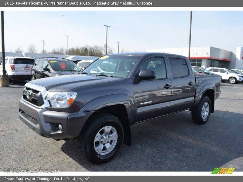 Magnetic Gray Metallic / Graphite 2015 Toyota Tacoma V6 PreRunner Double Cab