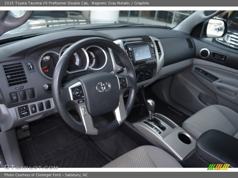 Magnetic Gray Metallic / Graphite 2015 Toyota Tacoma V6 PreRunner Double Cab