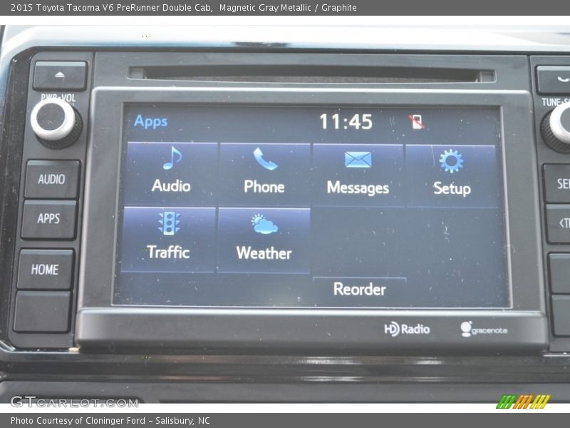 Magnetic Gray Metallic / Graphite 2015 Toyota Tacoma V6 PreRunner Double Cab