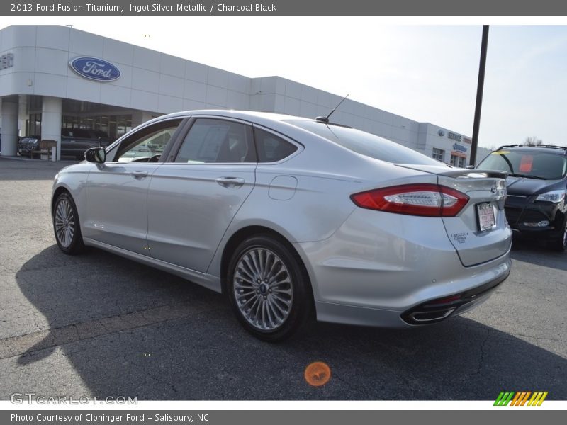 Ingot Silver Metallic / Charcoal Black 2013 Ford Fusion Titanium