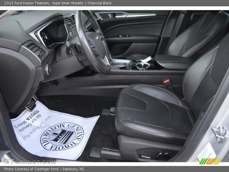 Ingot Silver Metallic / Charcoal Black 2013 Ford Fusion Titanium