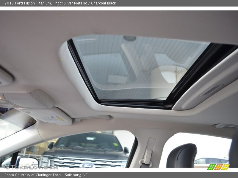 Ingot Silver Metallic / Charcoal Black 2013 Ford Fusion Titanium