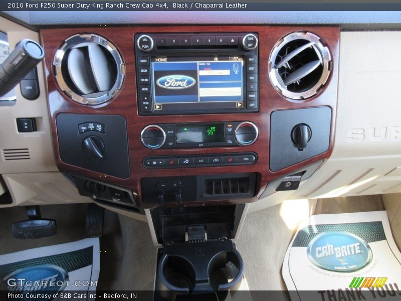 Black / Chaparral Leather 2010 Ford F250 Super Duty King Ranch Crew Cab 4x4