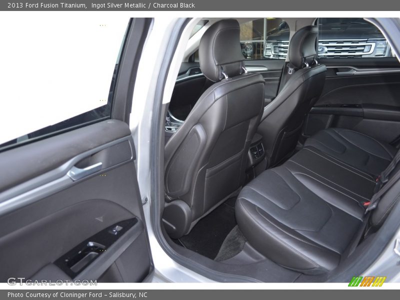Ingot Silver Metallic / Charcoal Black 2013 Ford Fusion Titanium