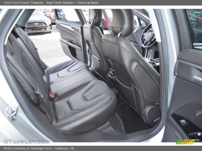 Ingot Silver Metallic / Charcoal Black 2013 Ford Fusion Titanium