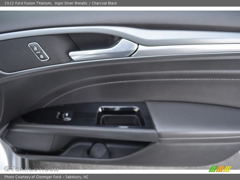 Ingot Silver Metallic / Charcoal Black 2013 Ford Fusion Titanium