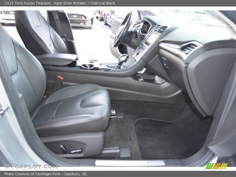 Ingot Silver Metallic / Charcoal Black 2013 Ford Fusion Titanium