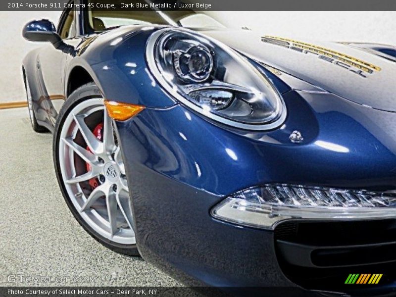 Dark Blue Metallic / Luxor Beige 2014 Porsche 911 Carrera 4S Coupe