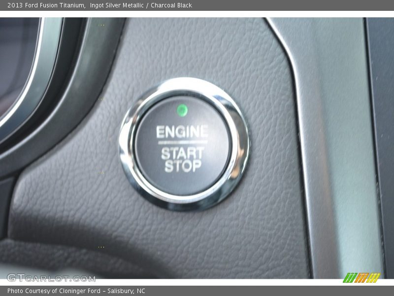 Ingot Silver Metallic / Charcoal Black 2013 Ford Fusion Titanium