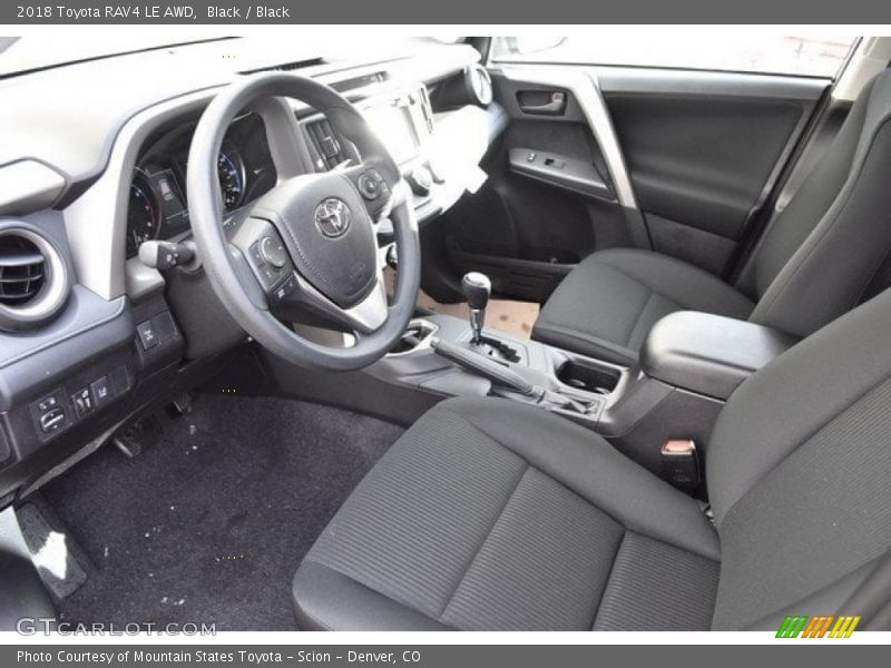 Black / Black 2018 Toyota RAV4 LE AWD