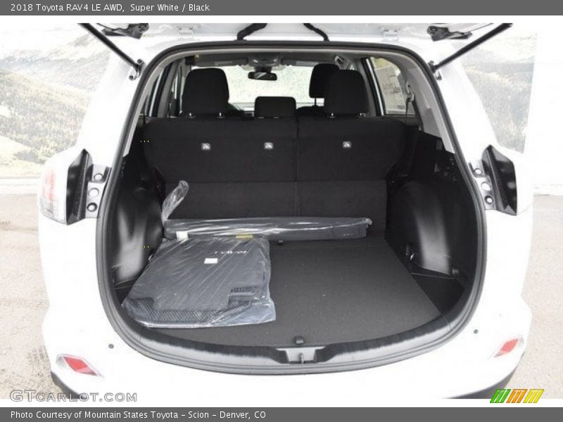 Super White / Black 2018 Toyota RAV4 LE AWD