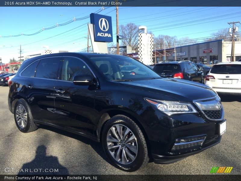 Crystal Black Pearl / Ebony 2016 Acura MDX SH-AWD Technology