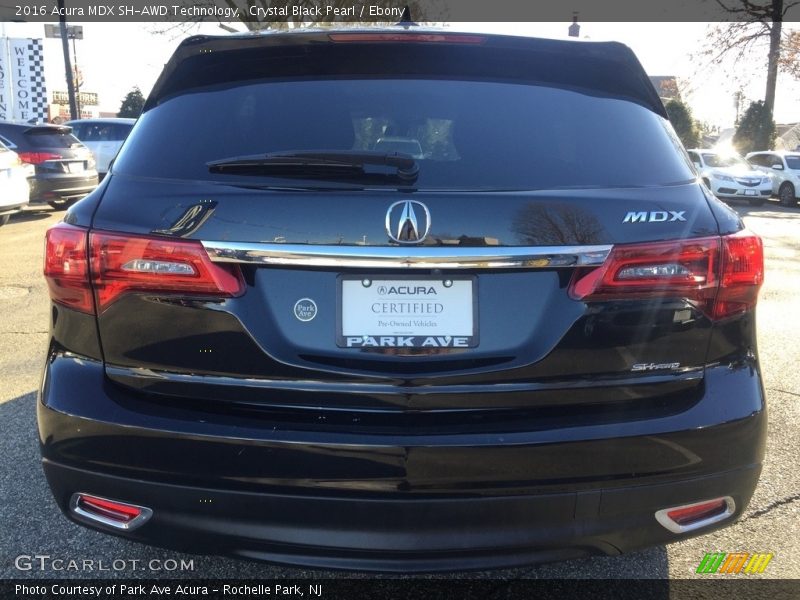 Crystal Black Pearl / Ebony 2016 Acura MDX SH-AWD Technology