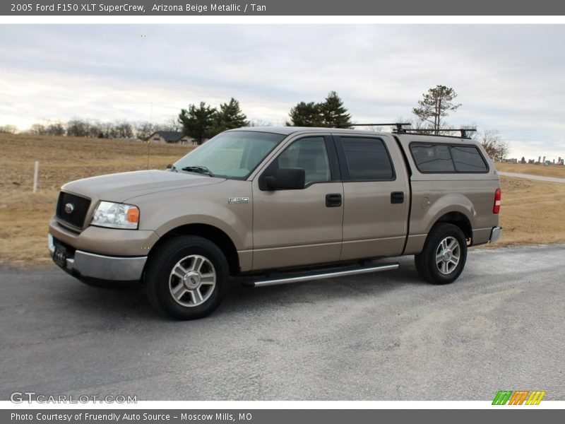 Arizona Beige Metallic / Tan 2005 Ford F150 XLT SuperCrew