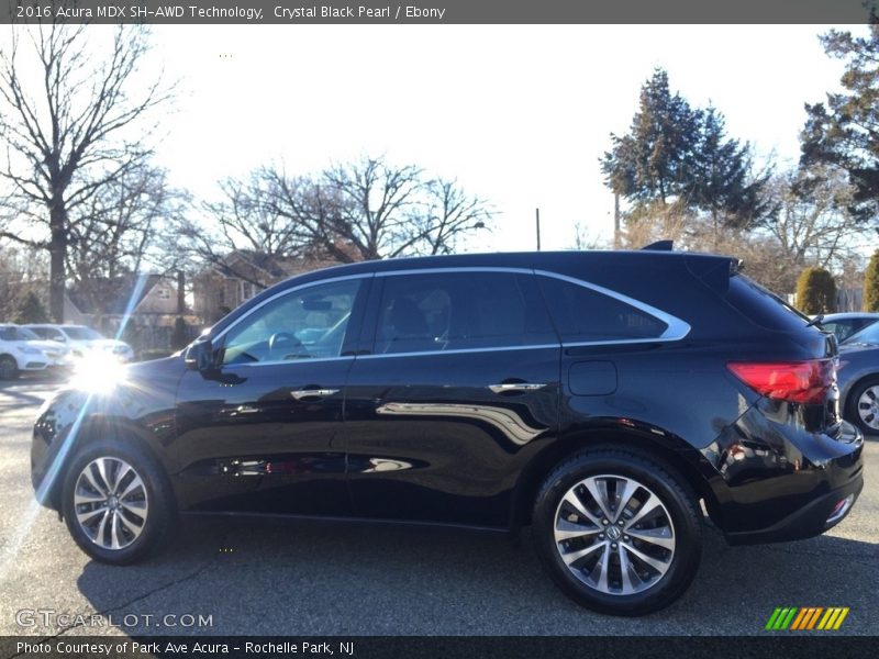 Crystal Black Pearl / Ebony 2016 Acura MDX SH-AWD Technology