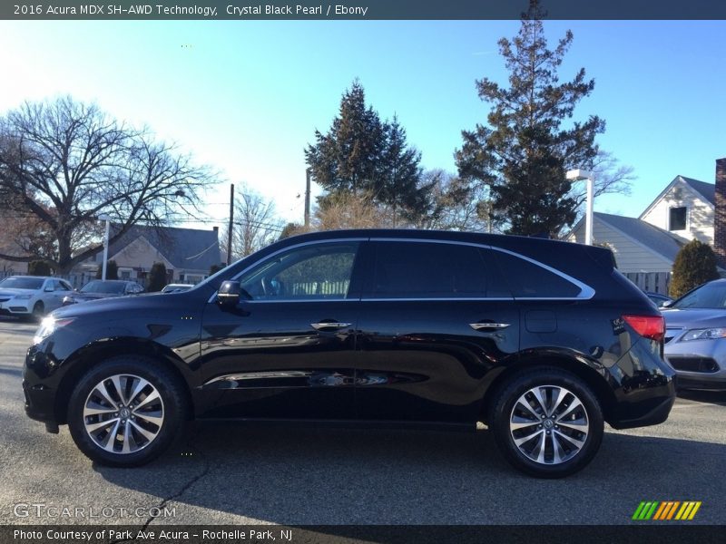 Crystal Black Pearl / Ebony 2016 Acura MDX SH-AWD Technology