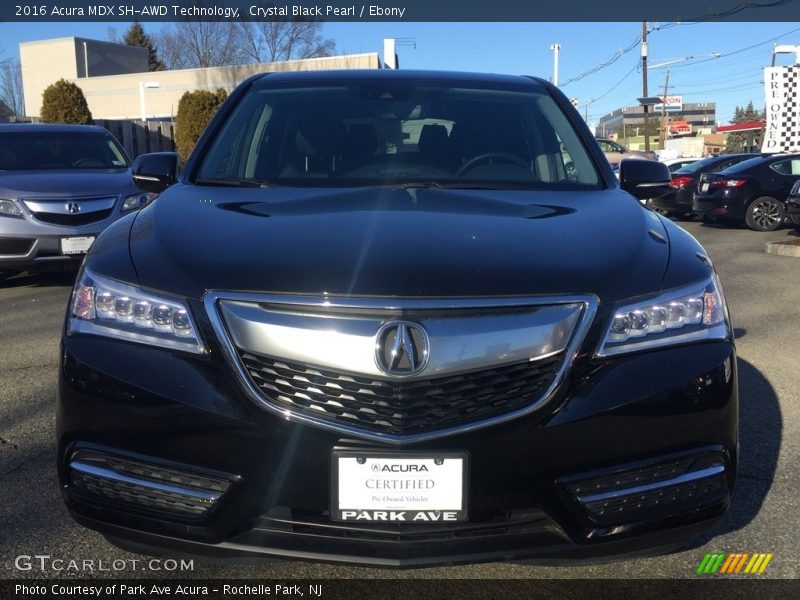 Crystal Black Pearl / Ebony 2016 Acura MDX SH-AWD Technology