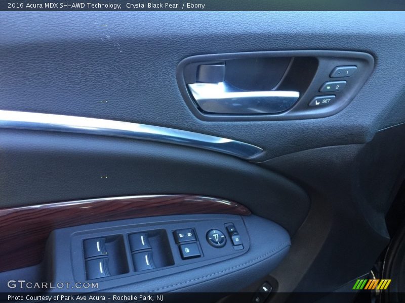Crystal Black Pearl / Ebony 2016 Acura MDX SH-AWD Technology