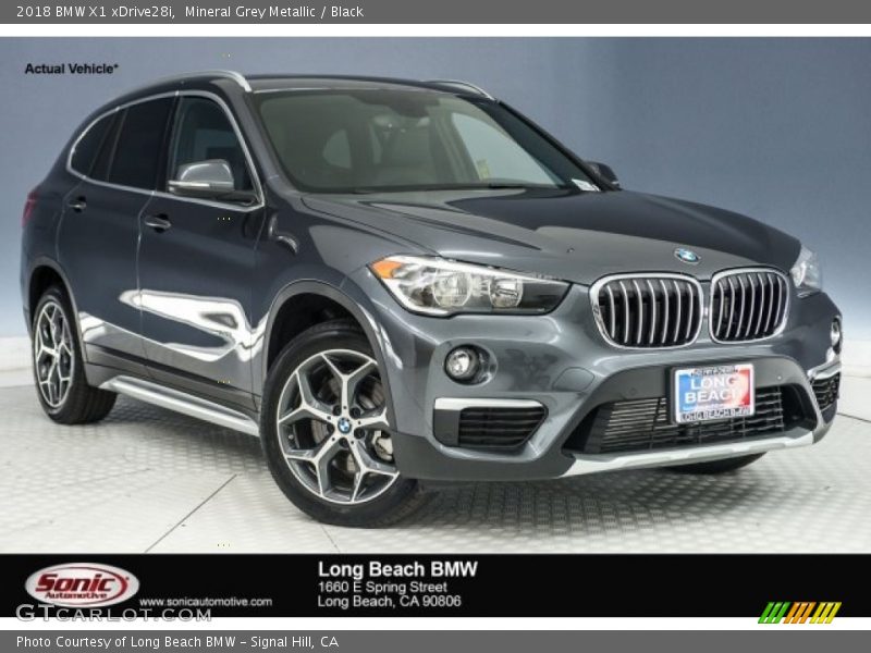 Mineral Grey Metallic / Black 2018 BMW X1 xDrive28i