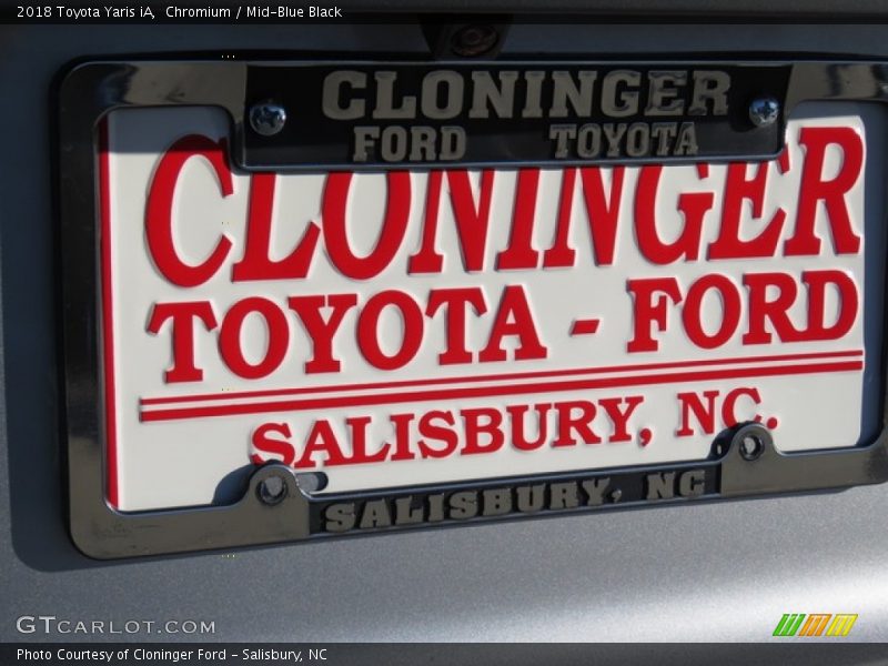 Chromium / Mid-Blue Black 2018 Toyota Yaris iA