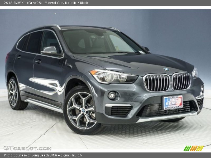 Mineral Grey Metallic / Black 2018 BMW X1 xDrive28i