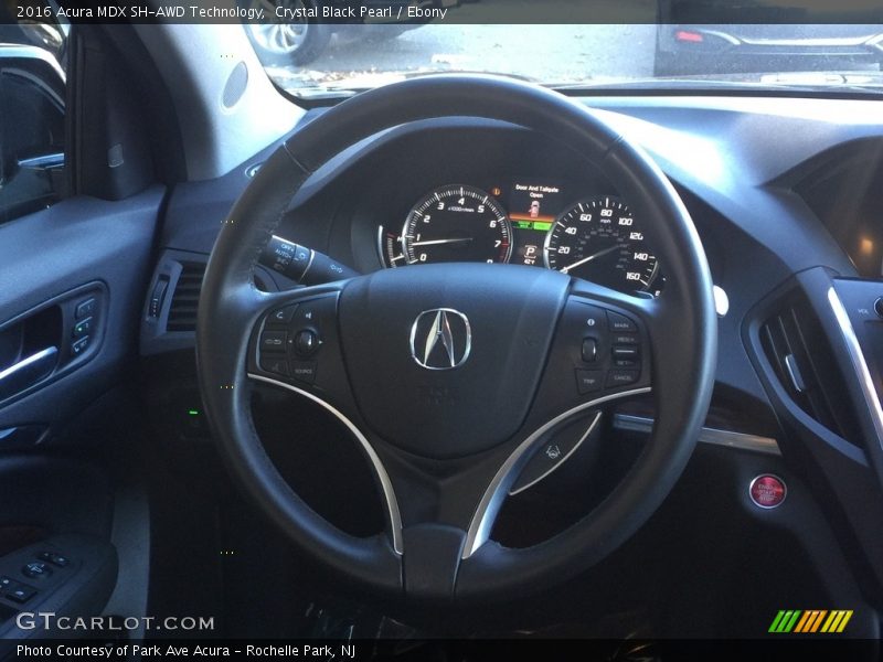 Crystal Black Pearl / Ebony 2016 Acura MDX SH-AWD Technology