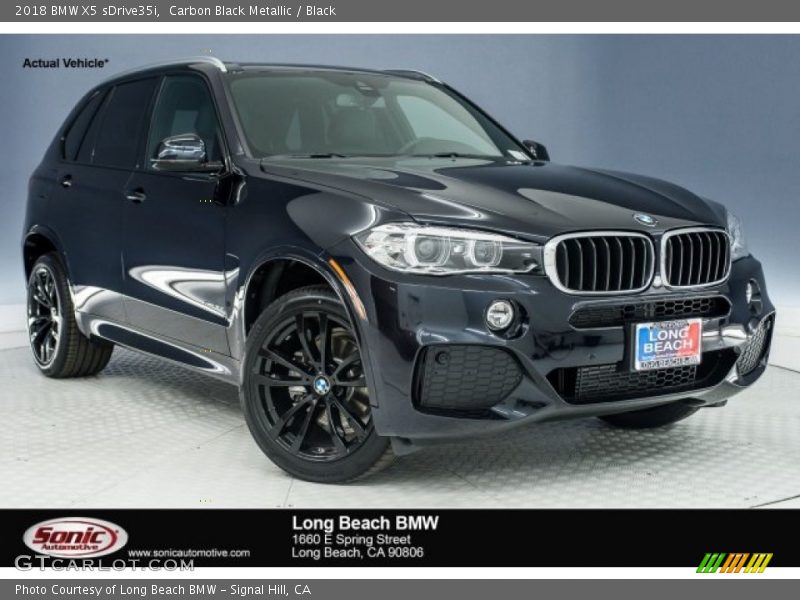 Carbon Black Metallic / Black 2018 BMW X5 sDrive35i