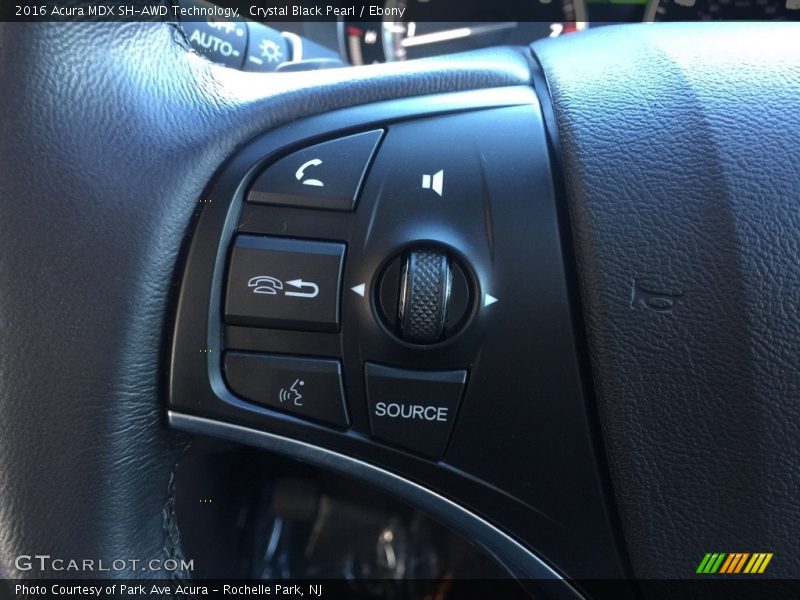 Crystal Black Pearl / Ebony 2016 Acura MDX SH-AWD Technology