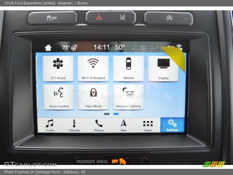 Controls of 2018 Expedition Limited